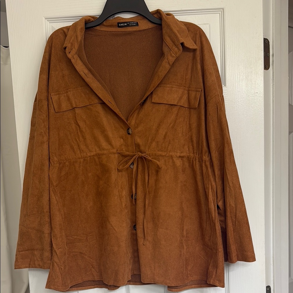 Brown Button-Up Jacket